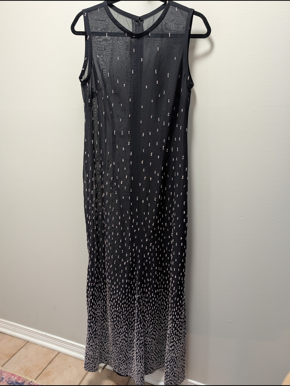 Vtg Beaded Chrissie Potter Dress